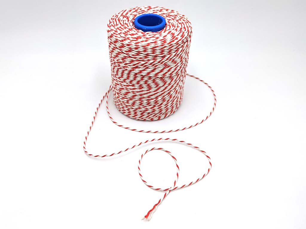 Butchers Red & White Rayon Twine String No 5