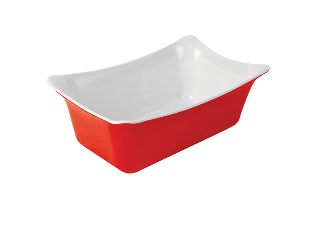 Fleur Crock Red/White 265 X 162 X 100MM 2 Litre