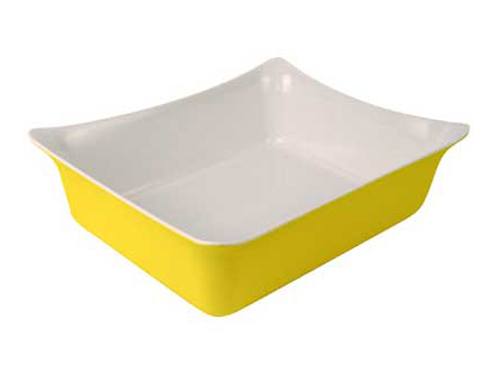 Fleur Crock Yellow/White 325 X 265 X 100 4 Litre