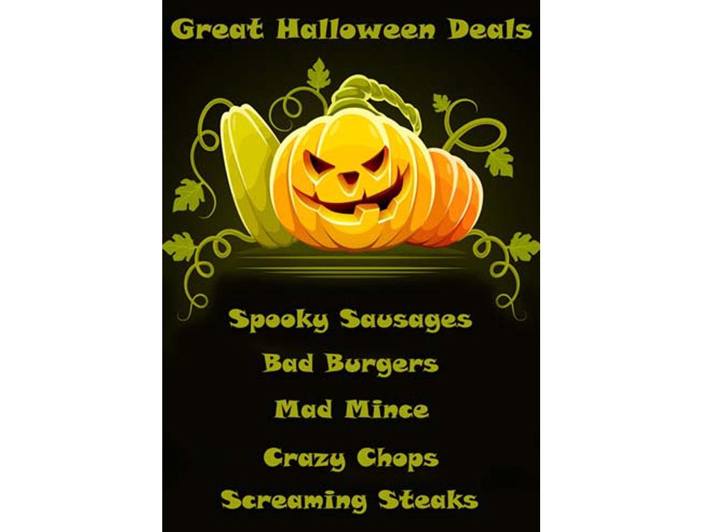 HALLOWEEN DEALS A1 POSTER Scobies Direct