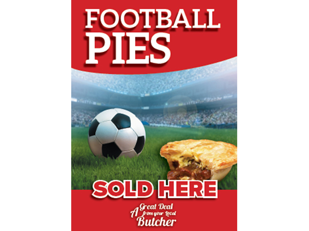 Football Pies (red) - Poster