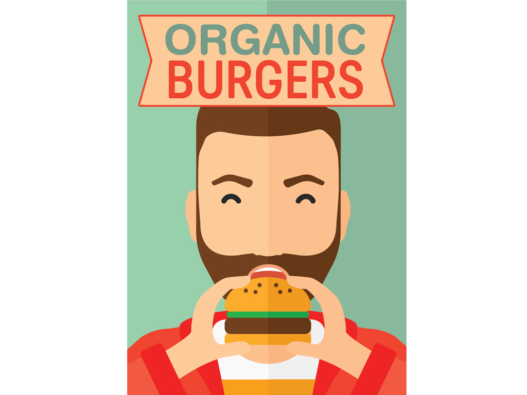 Organic Burgers Poster