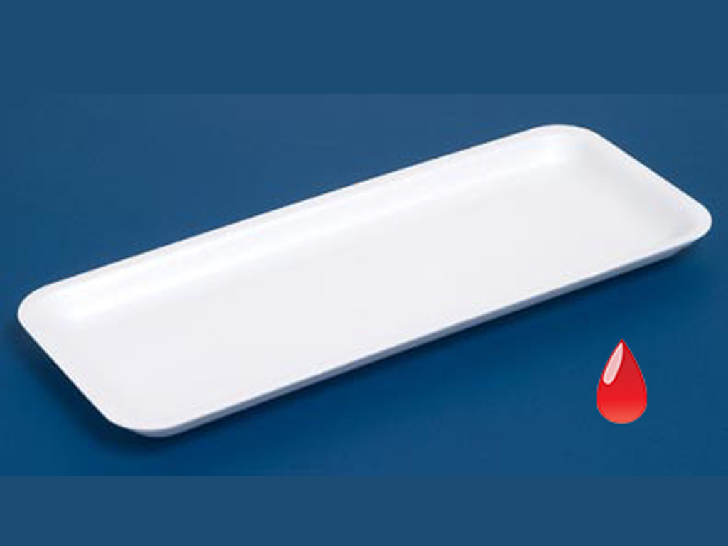 White EPS Tray 17D 340 X 135 X 16MM 500/BOX