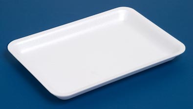 White EPS Tray 18D 265 X 190 X 20MM 500/BOX