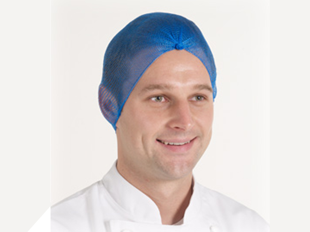 Disposable Blue Hair Nets - Pack of 100 - wide 10