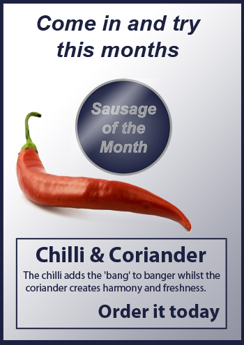 Sausage Of The Month A1 Chilli & Corriander