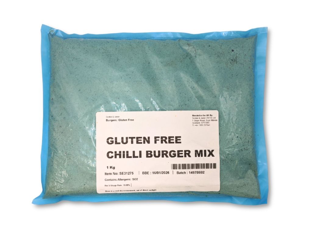 Gluten Free Chilli Burger Mix 1KG