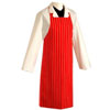 APRON RED/WHITE STRIPE 90X100   100% COTTON