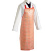 APRON RED/WHITE CHECK ACRYLATE 105CM REG LENGTH