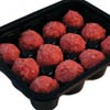 Meatball Tray Black R/Pet<br>184/PACK