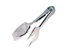 STAINLESS STEEL FORKED TONGS 230MM