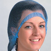 METAL DETECTABLE HAIRNET BLUE - 100 PER BOX