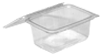 RECT HINGED LID CONTAINER PET, 1000GR 600/BOX