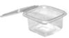RECT HINGED LID CONTAINER PET, 375GR 800/BOX