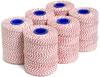 RED / WHITE RAYON TWINE 6 x STD ROLLS/ PACK