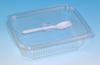 RECTANGULAR SALAD BOWL 750CC WITH SPORK 400/BOX