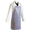 APRON BLUE/WHITE CHECK ACRYLATE 86CM SHORTLENGTH