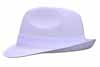 Chelford Trilby Hat White Acrylic Mesh Small Chelford Trilby Hat White Acrylic Mesh Small