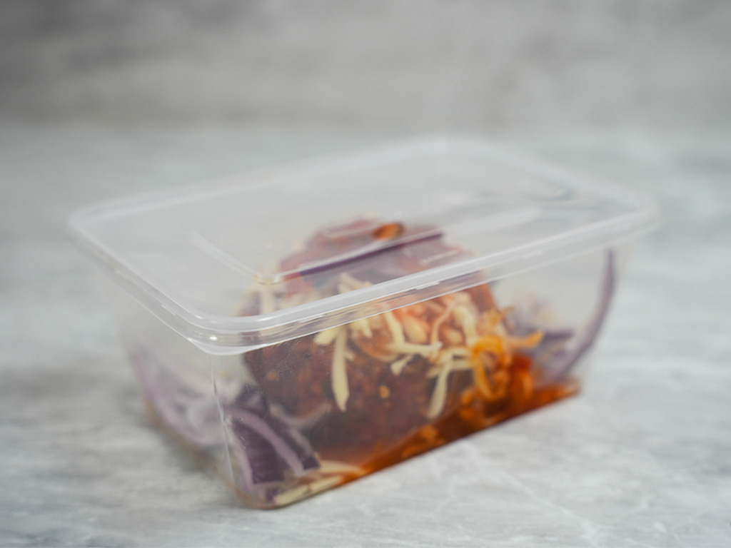 Microwaveable Container & Lid 1000CC  250 Per Box