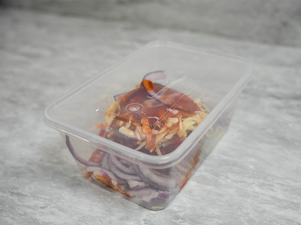 Microwaveable Container & Lid 1000CC  250 Per Box