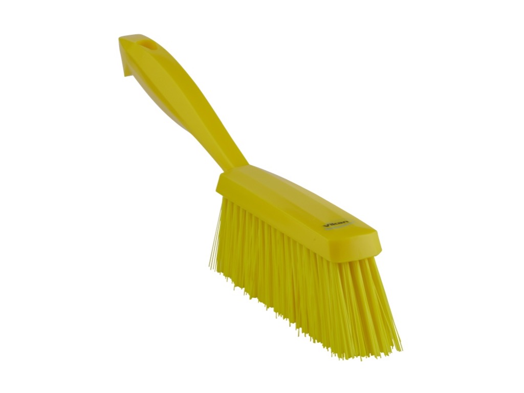 VIKAN HAND BRUSH 330MM MED BRISTLE YELLOW