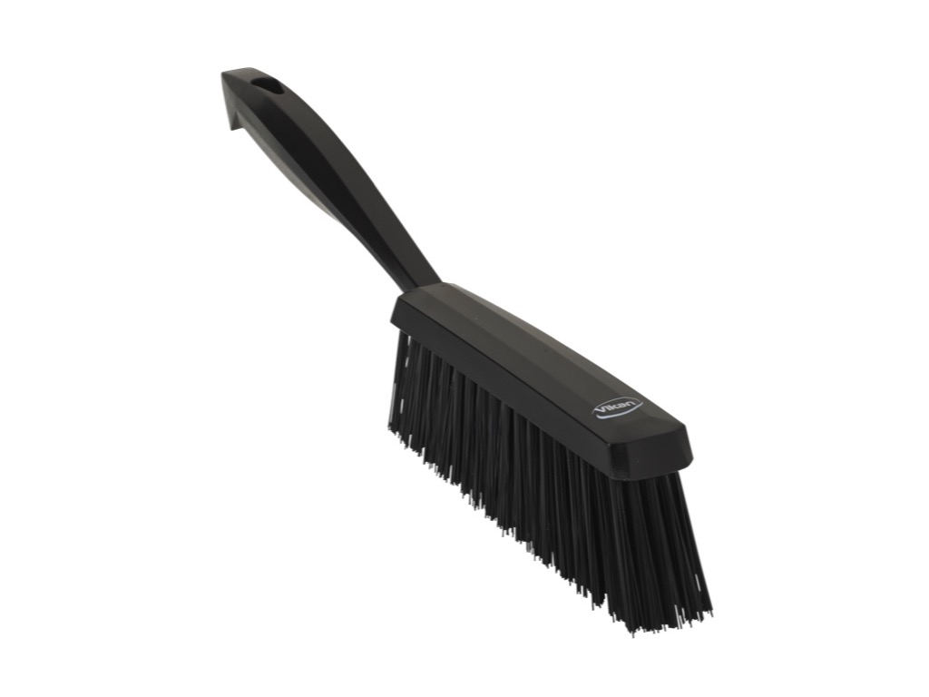 Vikan Hand Brush 330MM Med Bristle Black
