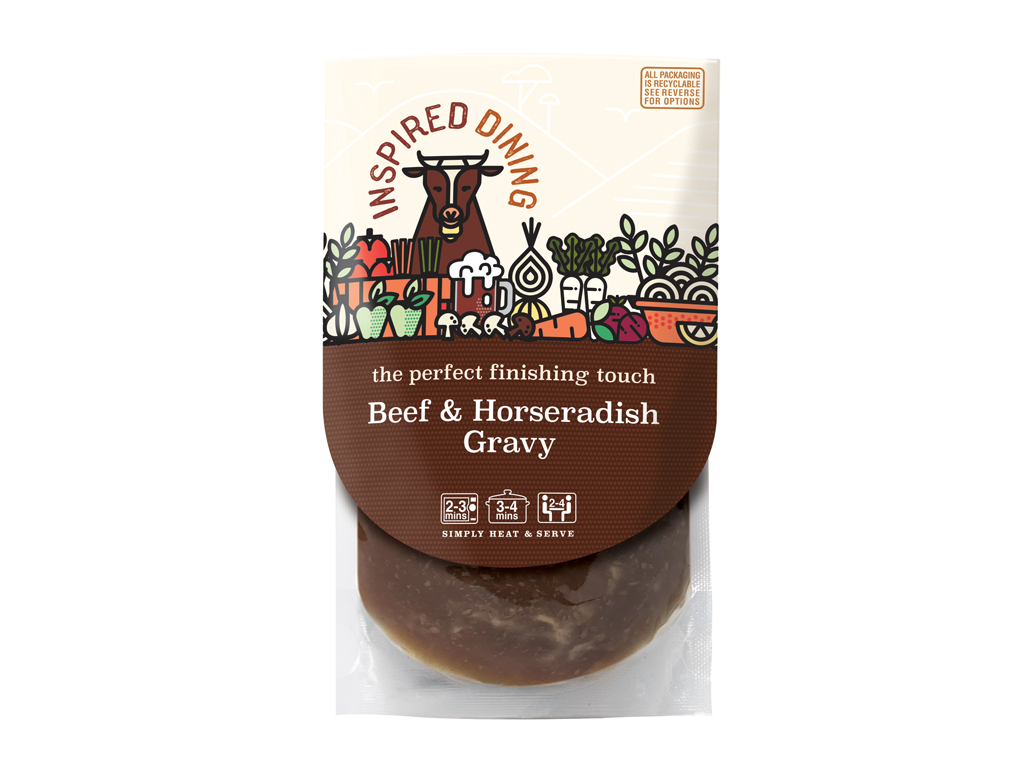 Inspired Dining Beef & Horseradish Gravy 8X 200G