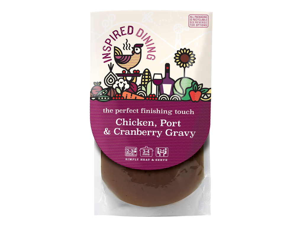 Inspired Dining Chicken, Cran & Port Gravy 8X 200G