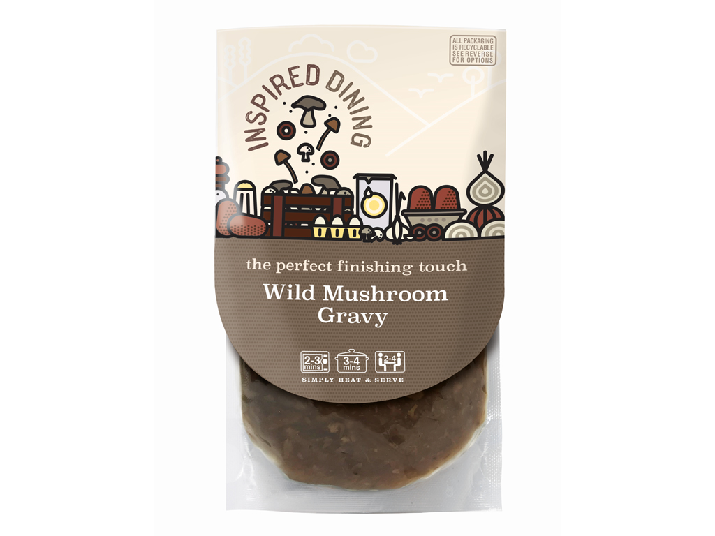 INSPIRED DINING WILD MUSHROOM GRAVY 8X 200G