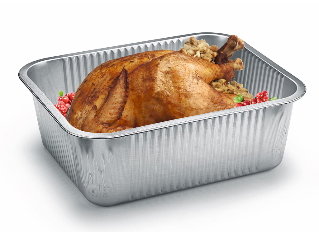 Aluminium smoothwall foil trays and chicken trays