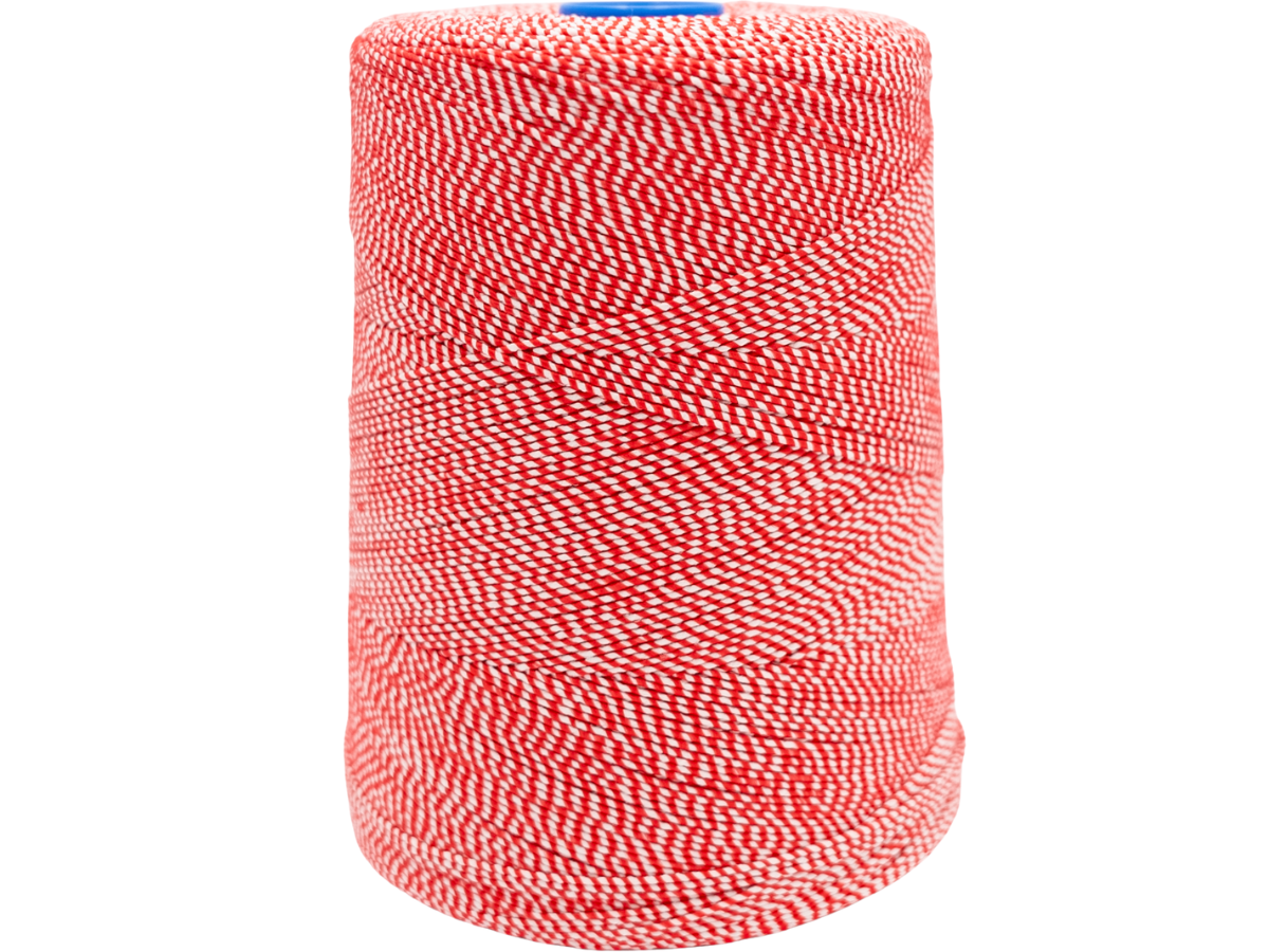 AUTOMATIC TWINE RED/WHITE 10 PLASTIC CONES/BOX