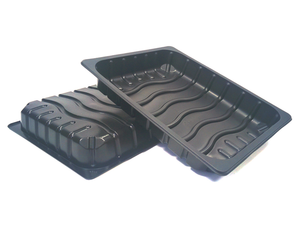 BB45 Half Gastro Pp Tray Black 280 Per Pack