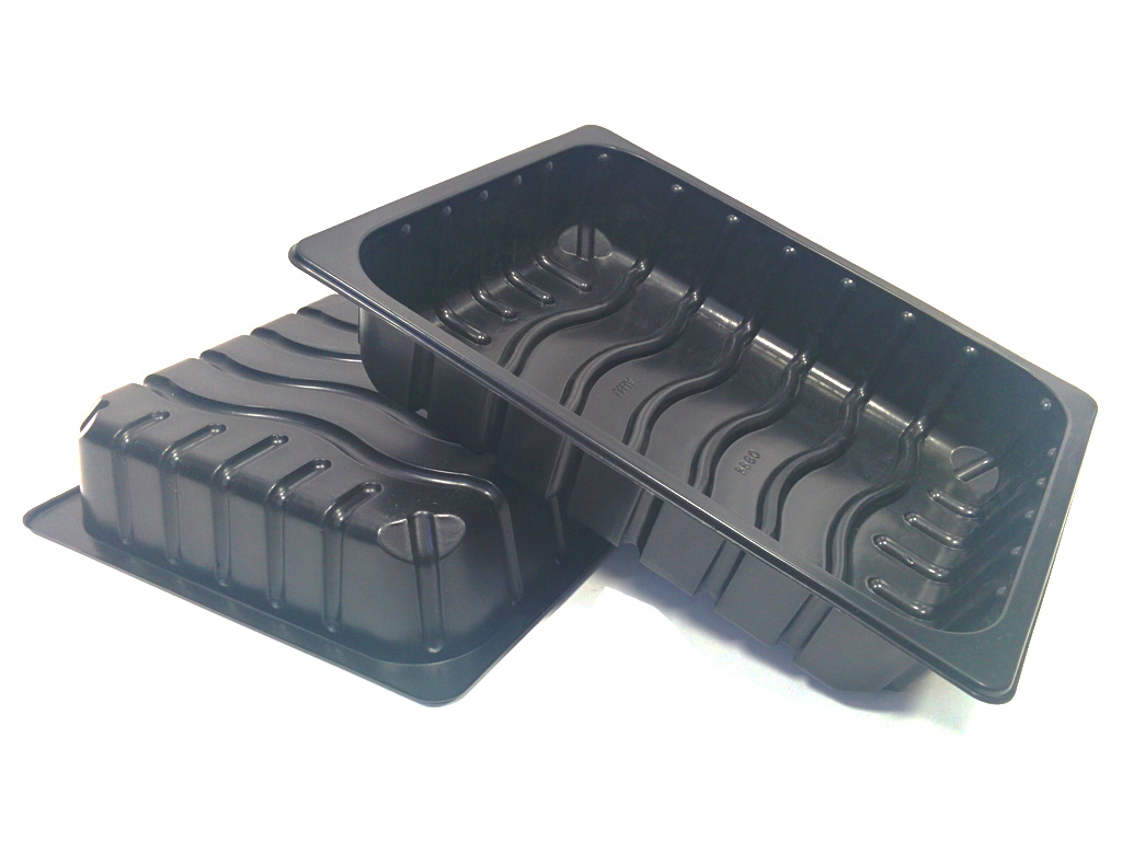 BB60 HALF GASTRO PP TRAY BLACK 220 PER PACK