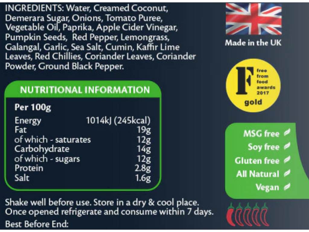 Yaus Nut Free Satay Sauce Size 300G 6/CASE