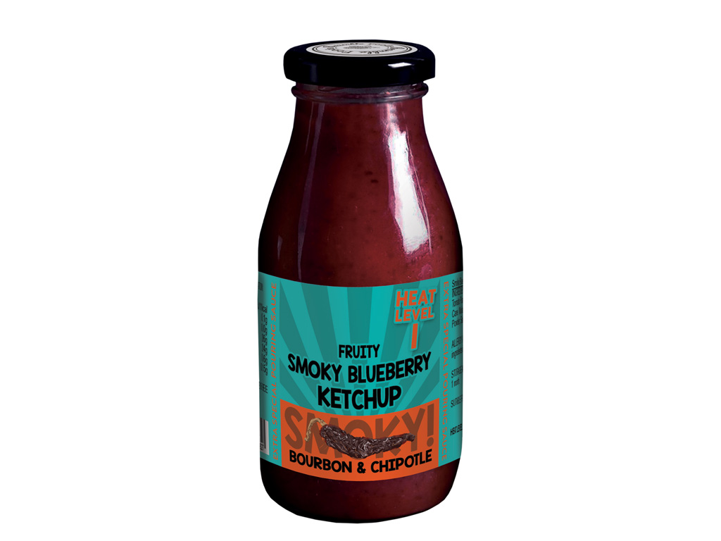 SMOKEY BLUEBERRY KETCHUP  270G 6 PER CASE