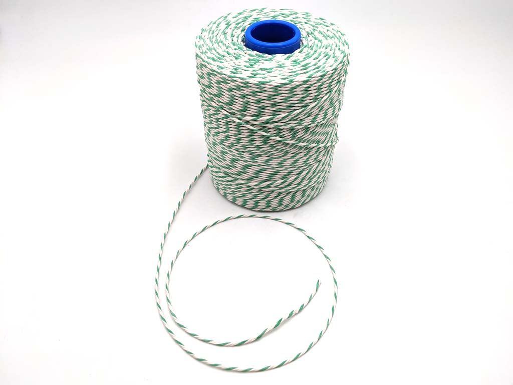 Butchers Green & White Rayon Twine String No 5