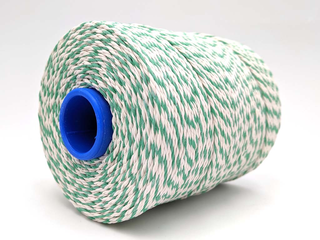 Butchers Green & White Rayon Twine String No 5