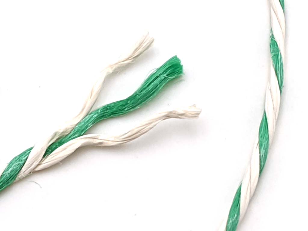 Butchers Green & White Rayon Twine String No 5