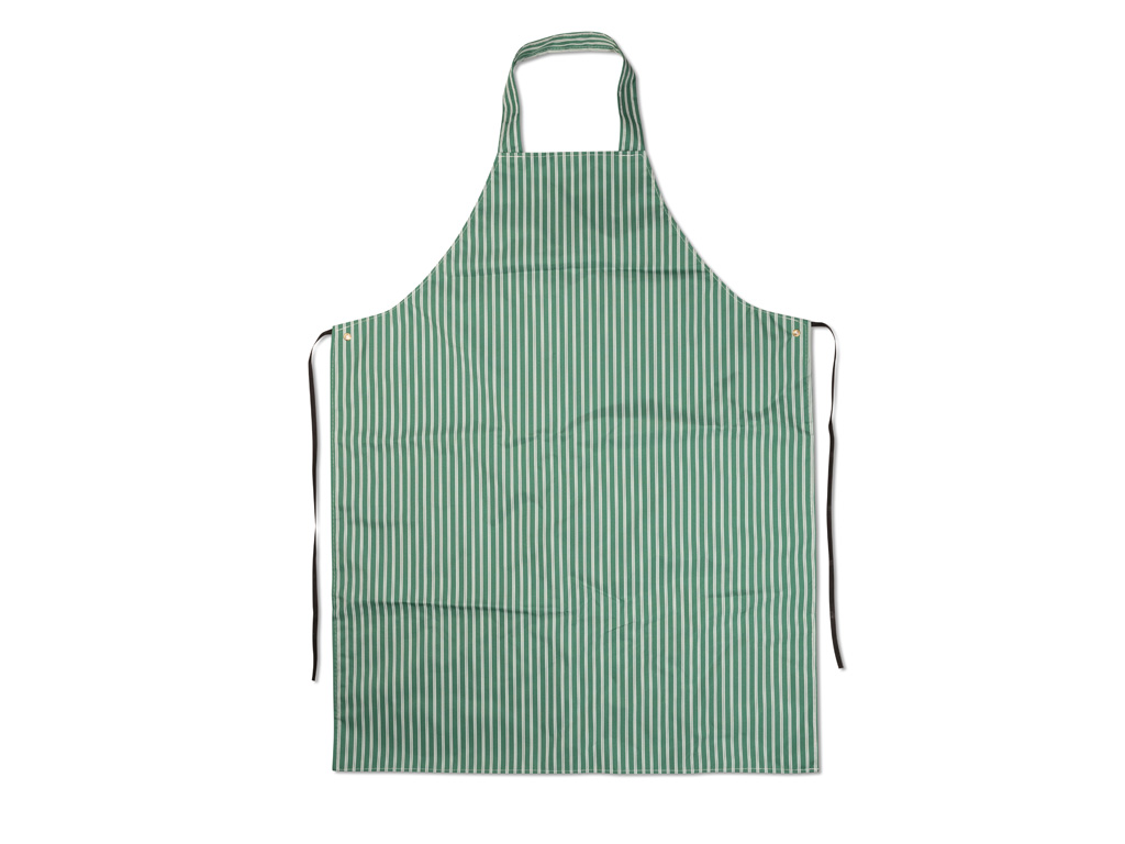 APRON GREEN TWIN STRIPE 90X100  NYLON