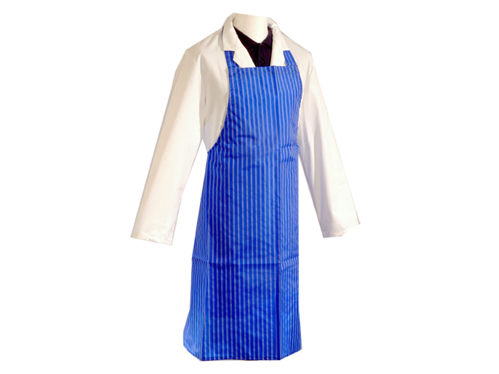 APRON ROYAL BLUE TWIN STRIPE 90X100  NYLON