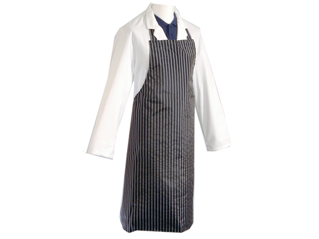 Apron Navy Blue Twin Stripe 90X100  Nylon