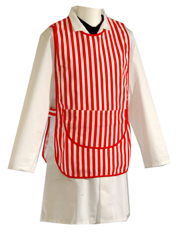 TABARD RED BOLD STRIPE POLYESTER/COTTON STANDARD