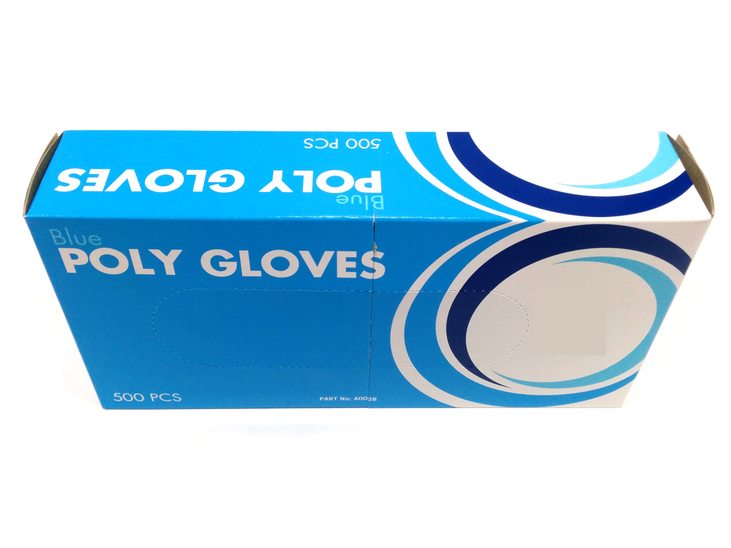 Polythene Blue Gloves Large 500/PACK