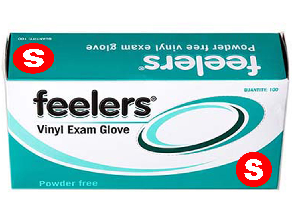 Clear Unpowdered Vinyl Gloves Small 100/PK