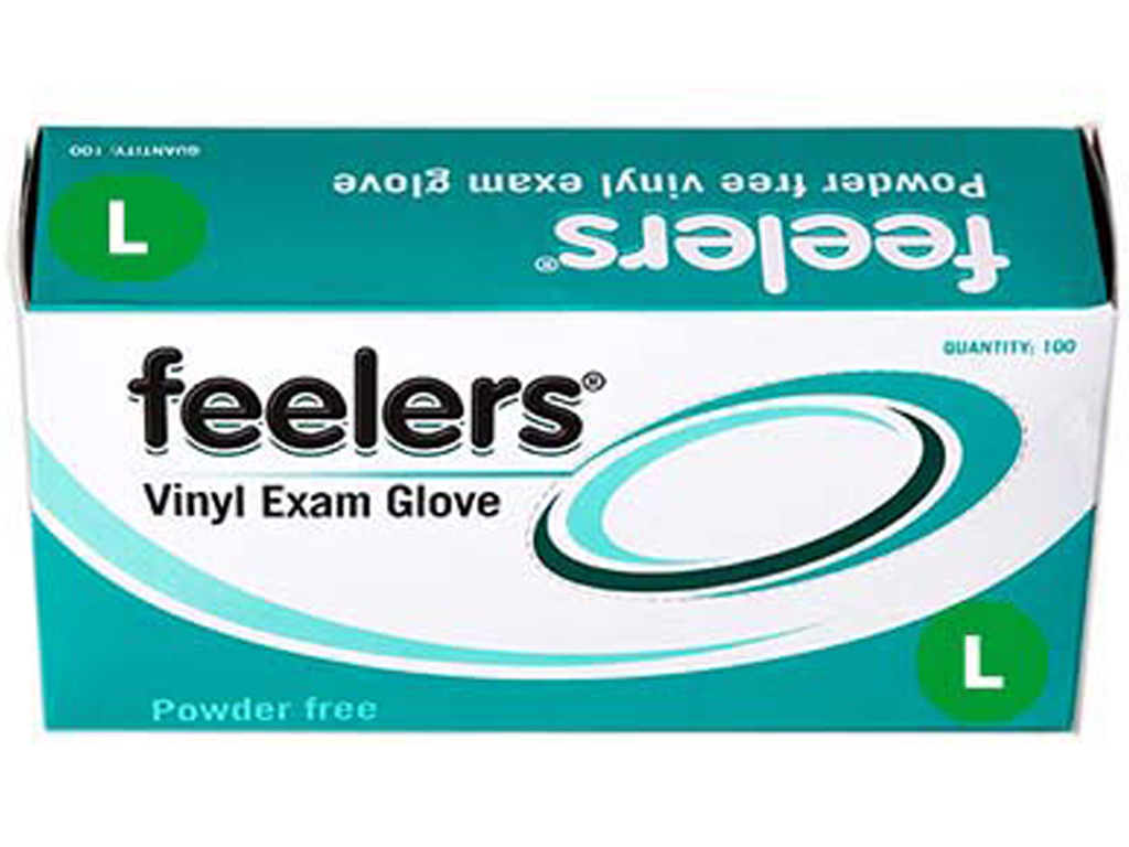 CLEAR UNPOWDERED VINYL GLOVES LARGE 100/PACK