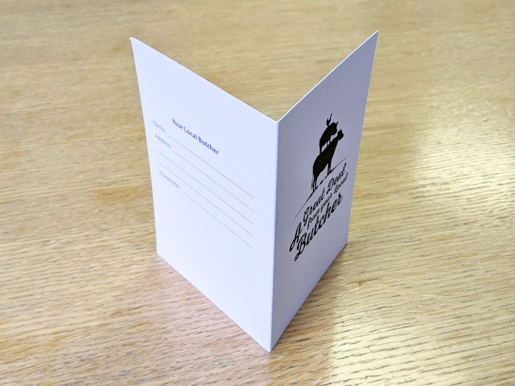 A5 Butchery Clubcard 100 Per Pack
