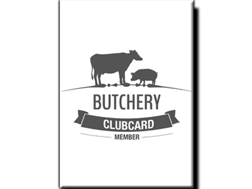 A5 BUTCHERY CLUBCARD 100 PER PACK