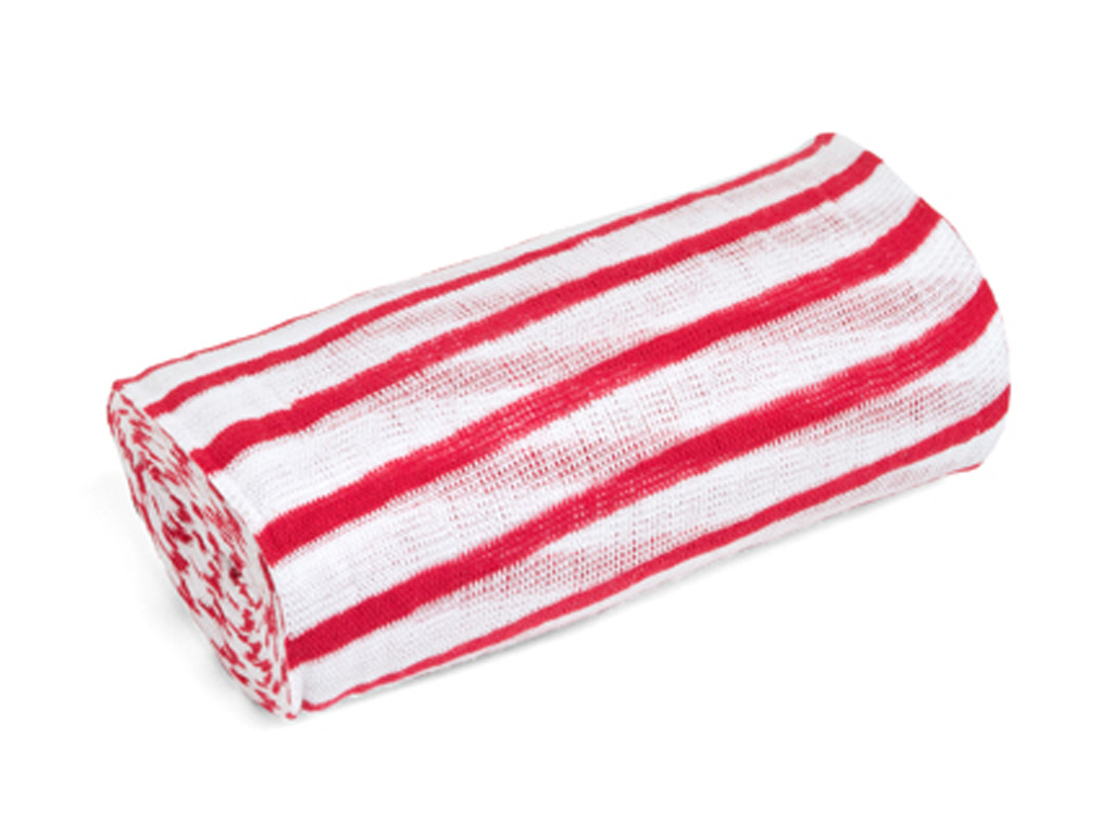 Stockinette Red Stripe 800G Per Roll