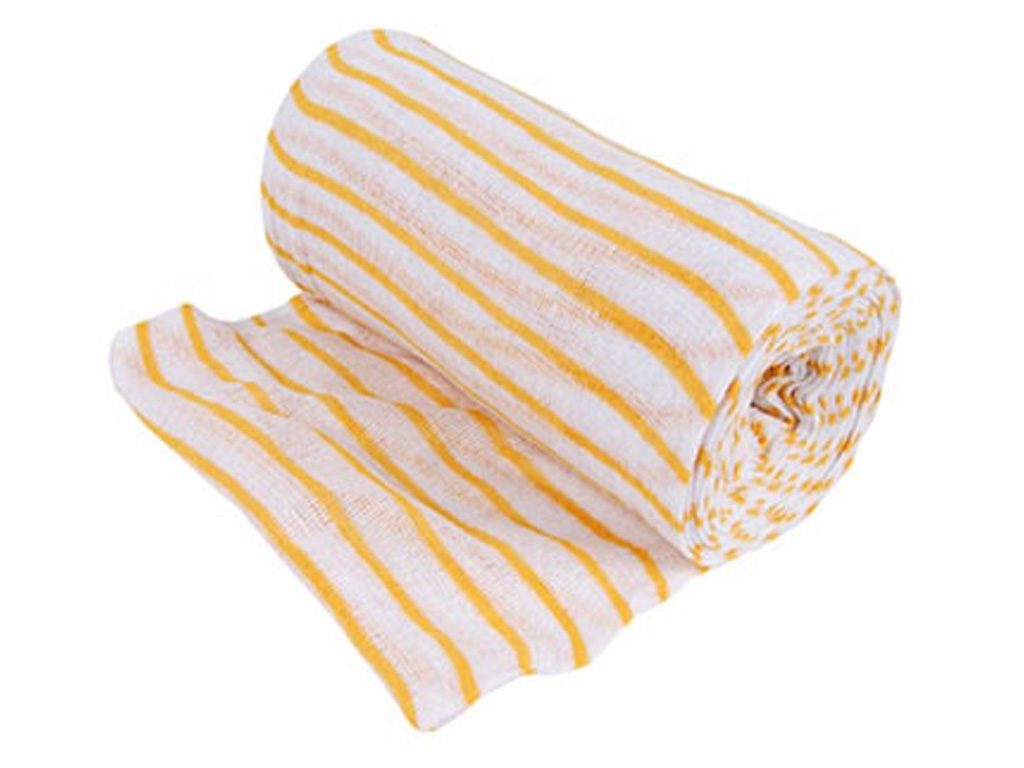 Stockinette Yellow Stripe 800G Per Roll