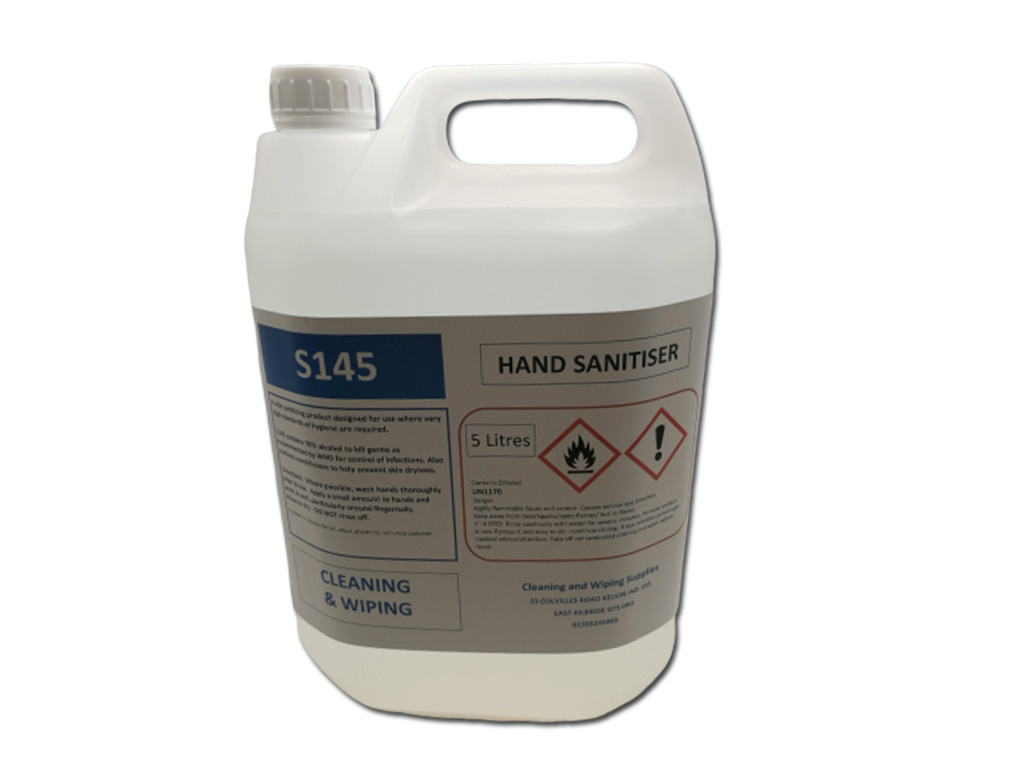 HAND SANITSER 70% ALCOHOL BOTTLE 5 LITRES